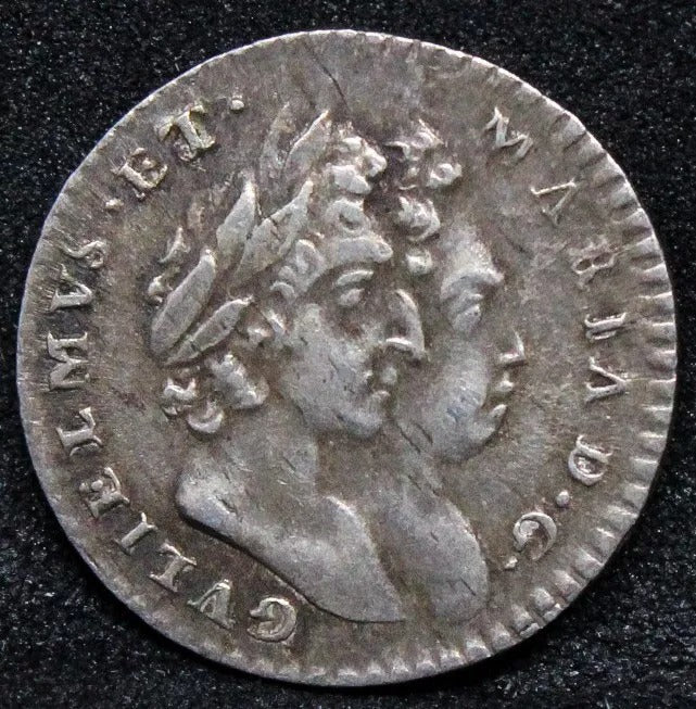 2 pence (maundy issue) 1694. William and mary. S.3443. EF