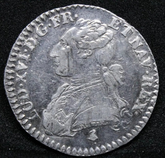 1/10 Ecu 1781-A, France King Louis XVI KM-568.1 EF