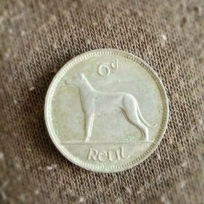 1935 Ireland Republic six 6 Pence KM 5 EF