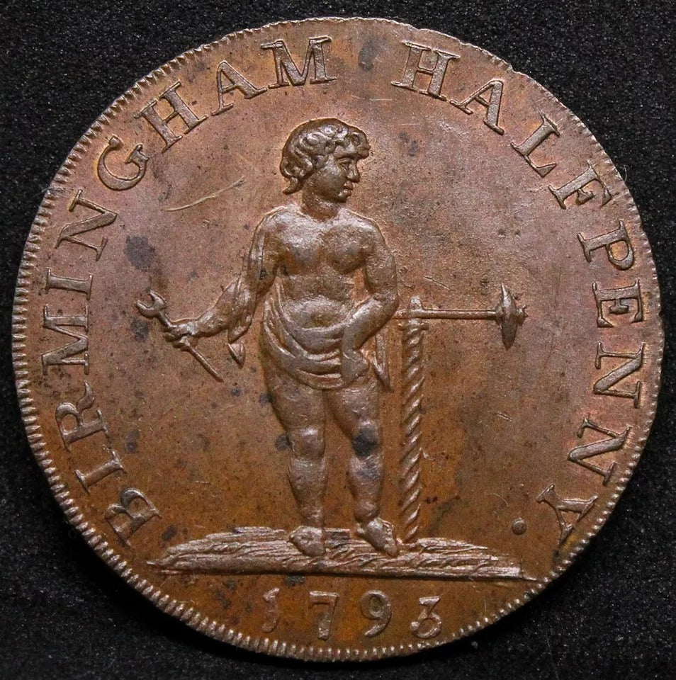 Conder copper token, Kempson’s Halfpenny, 1793, 9.09g/6h (DH 50h)