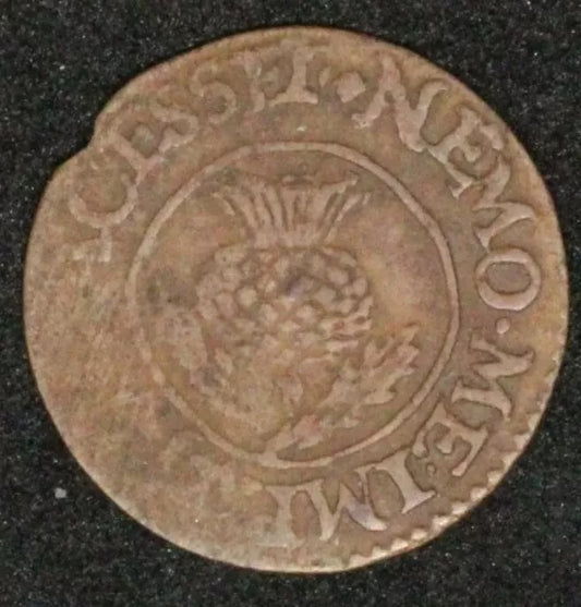 Twopence or turner =2d Scottish Copper Charles I Spink 5598 Scotland C.1632 to 3 #2