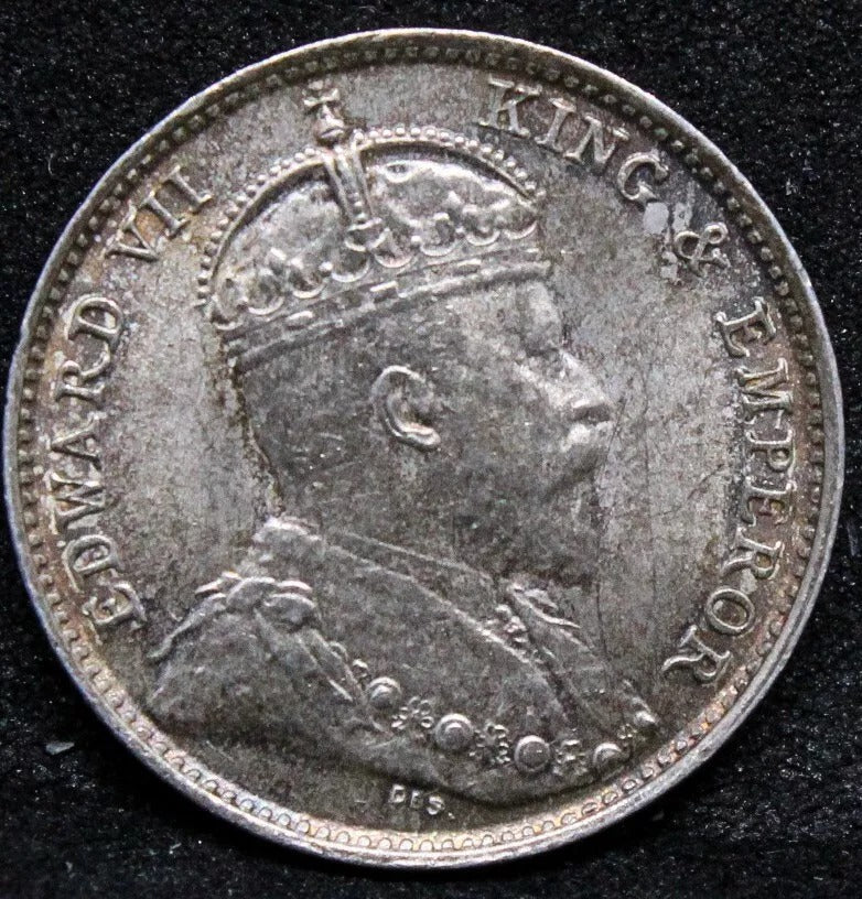 1905 Hong Kong 5 Cents, Edward VII. KM-12 UNC