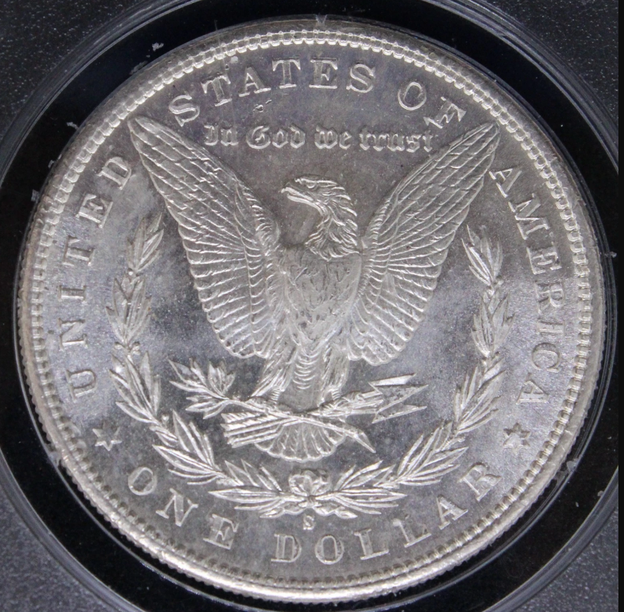 1881-S Morgan Dollar $1, United States America , U.SA . PCG.S Rattler MS64 SOLD..
