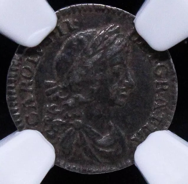 1 penny (maundy issue) 1673. Charles II. S.3390. NGC XF45