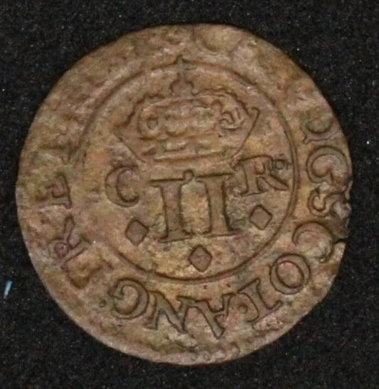 Twopence or turner =2d Scottish Copper Charles I Spink 5598 Scotland C.1632 to 3 #2