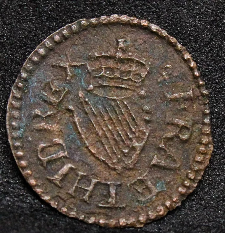 James I Harrington Farthing type 2 mm LIS on reverse