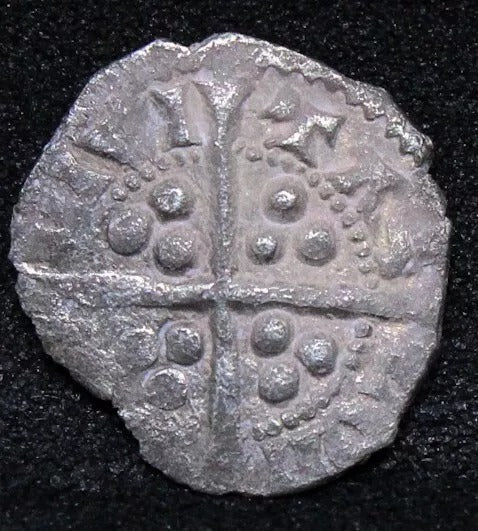 Edward hammered half penny. S.???? silver hammered