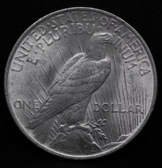 1923 $1 Peace Dollar, United States USA UNC