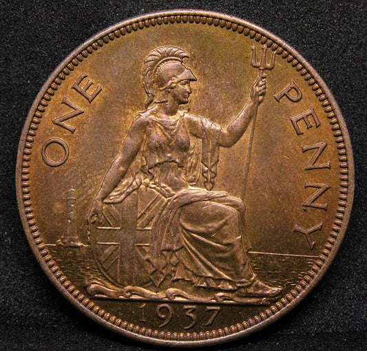 1 penny 1937, George VI. S.4114. UNC