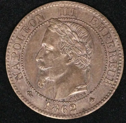 1862 2 Centime - Napoleon III - France UNC