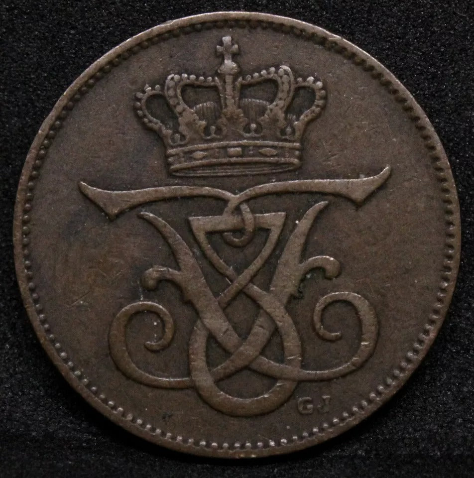 2 ore 1907 (h) VBP; GJ. Denmark -Frederik VIII. KM-805
