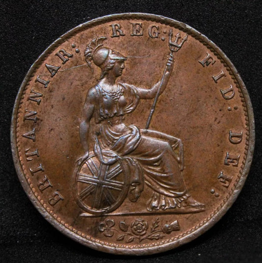 1/2 penny 1854. Queen Victoria young head. S.3949 aUNC