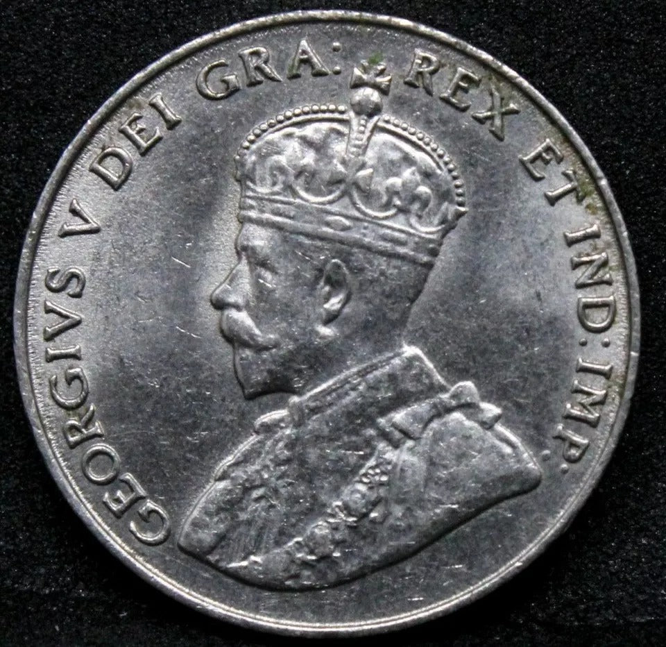 1924 5 Cents Canada, George V, UNC. Nickel, KM-29