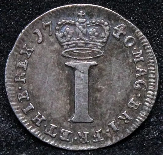 1 Penny (maundy issue) 1740/30 (overdate) George III. S.3715.