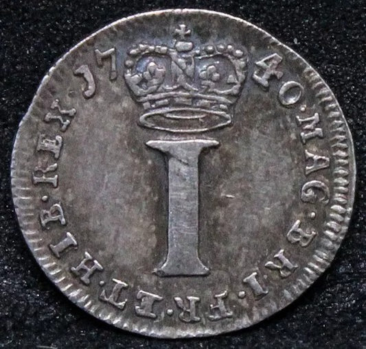 1 Penny (maundy issue) 1740/30 (overdate) George III. S.3715.