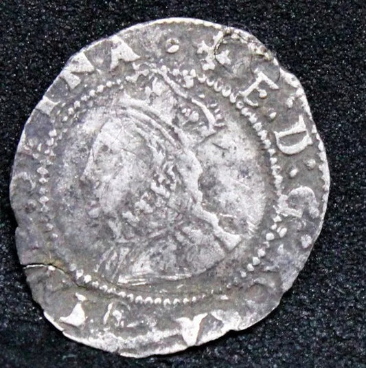 Hammered Penny, Elizabeth I, Second Issue(1560-61) S.2558. Bust 3B