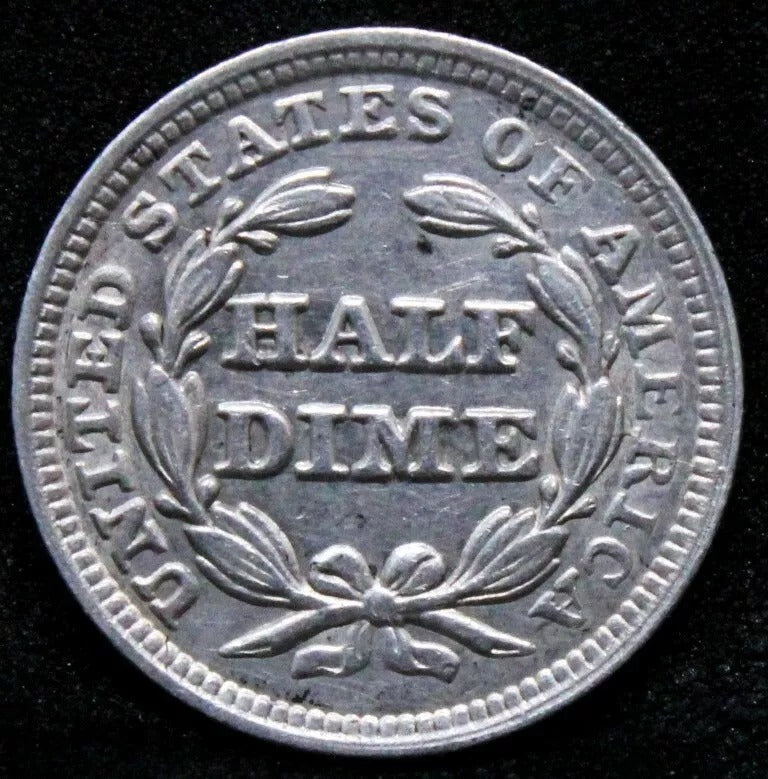 1849 1/2 (Half) Dime, USA Silver Coin UNC (United States America)