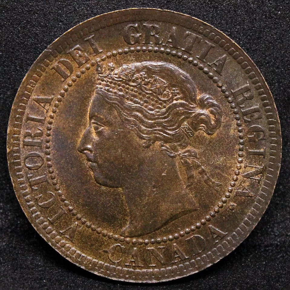 1 Cent 1901, Canada Queen Victoria. KM-7. gEF