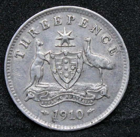 1910 Australia 3 pence, Edward VII KM-18