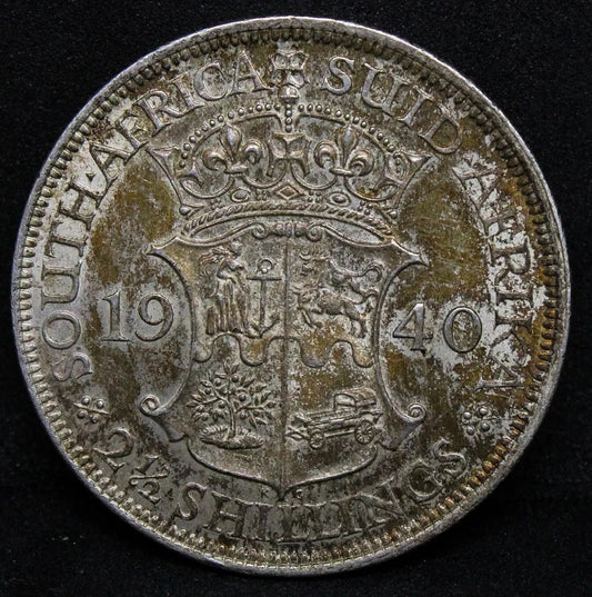 1940 South Africa 2 1/2 shillings. KM-30