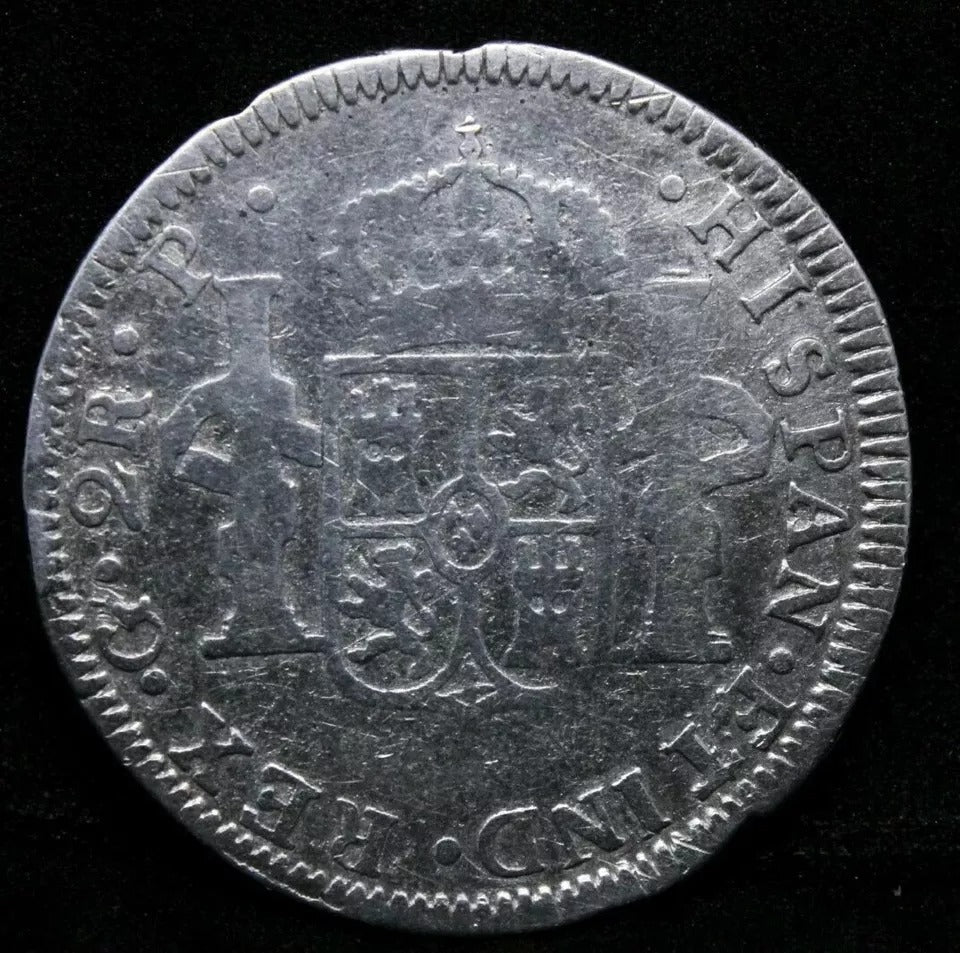 1773 GP 2 Reales, Charles III KM-34.1 Guatemala