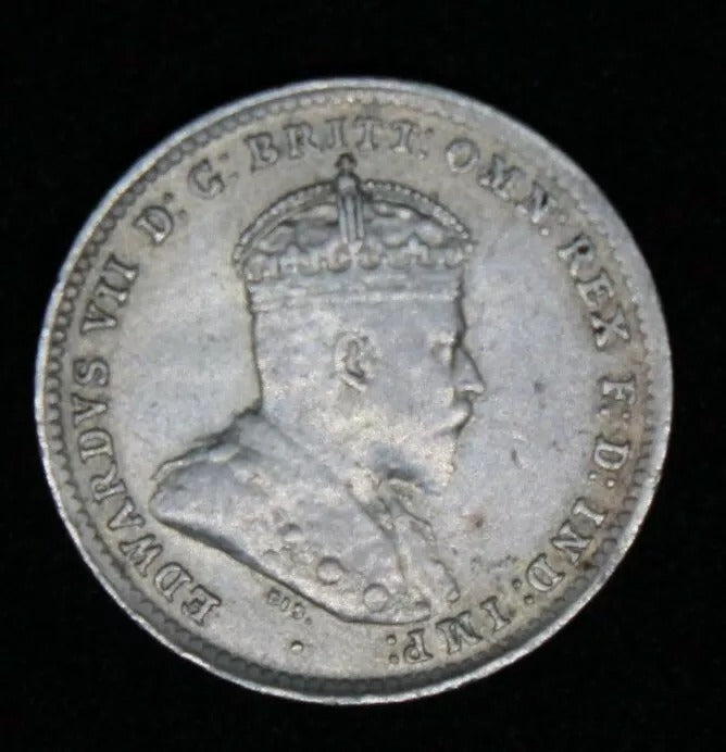 1910 Australia 3 pence EF, Edward VII