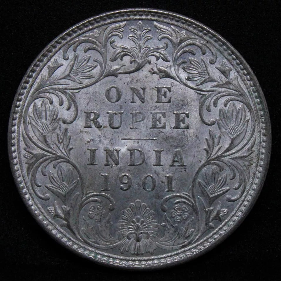 1901-B Victoria India-British Rupee KM 492 UNC