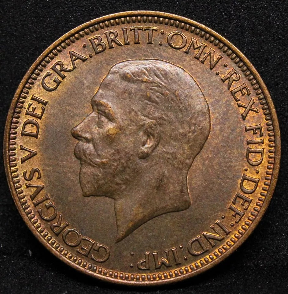1935 1/2 penny, George V. S.4058 UNC