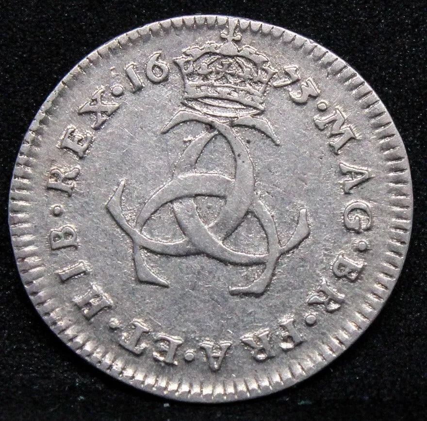 3 pence 1673, Charles II Silver Maundy. S.3386