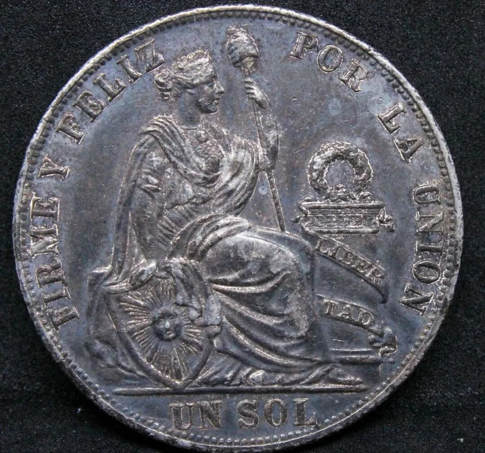 1890 TF Peru Republic Sol, KM-196.24 UNC