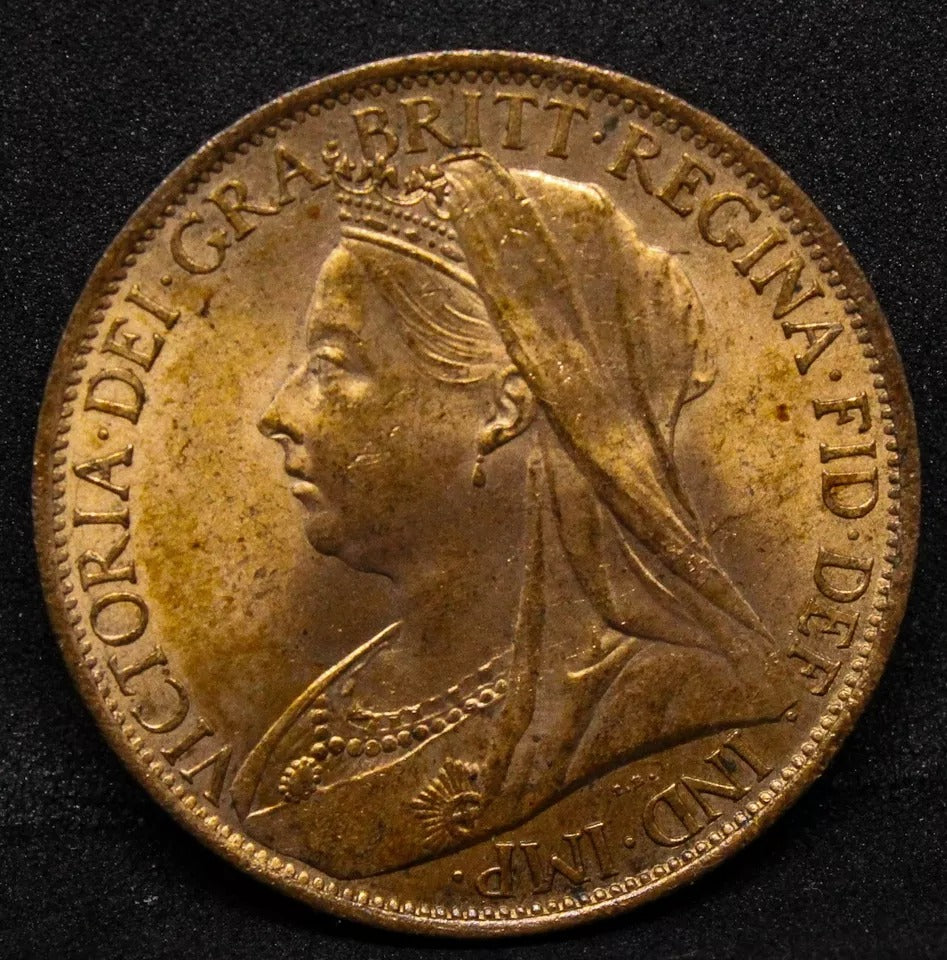 1 Penny 1901, Queen Victoria. S.3961. UNC