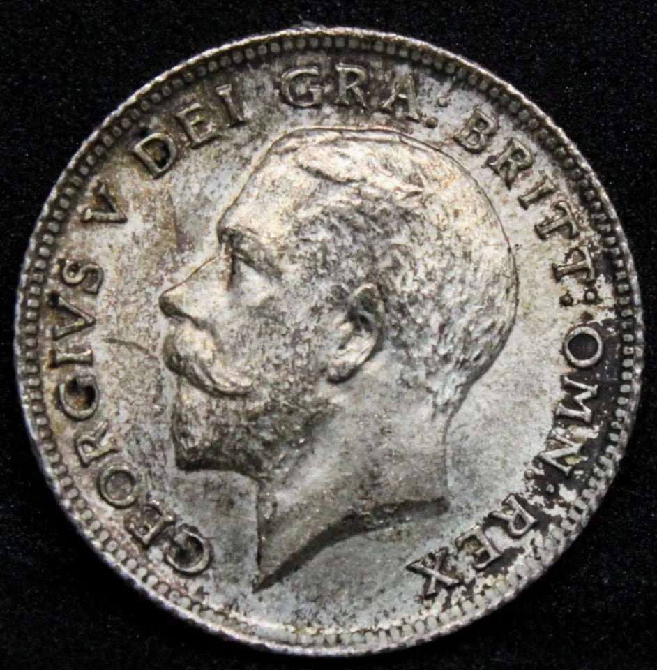 1911 6 (Six) Pence, George V, BUNC silver coin very high grade #2