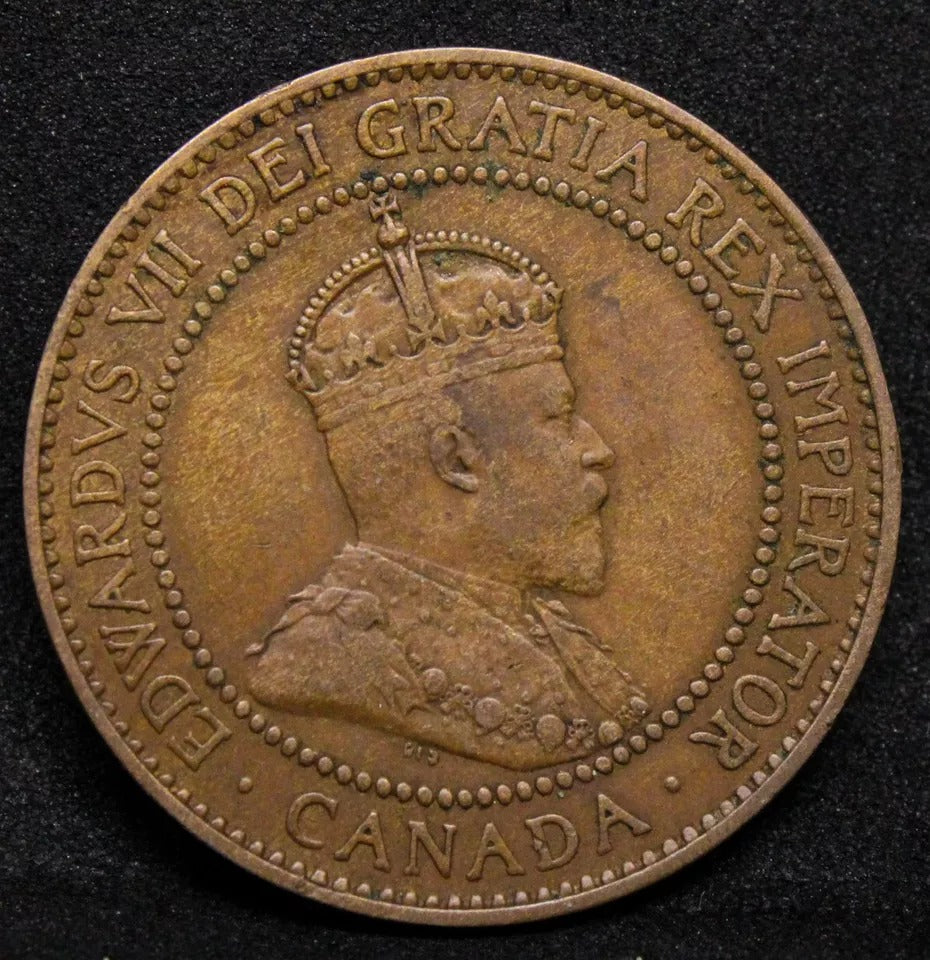 1 cent 1910. King Edward VII. Canada. KM-8