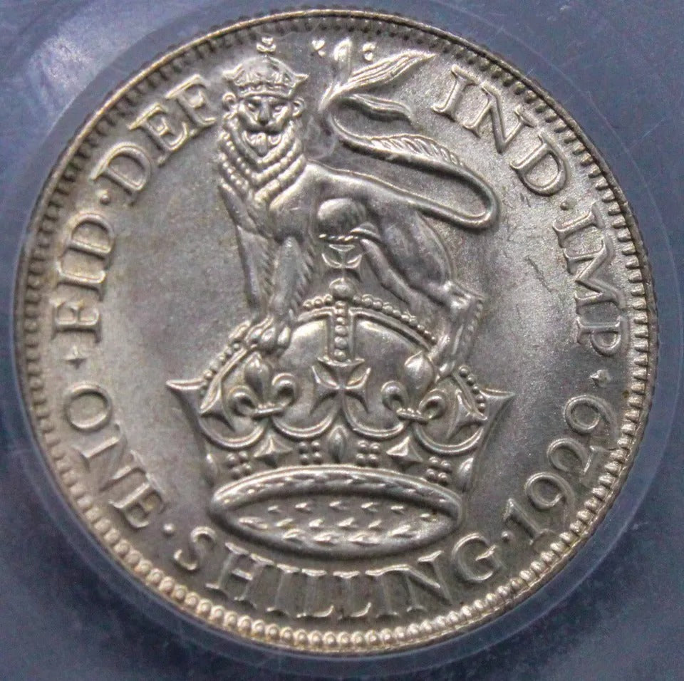 1 Shillin.g 1929, George V. S.4039. UNC CGS 82 SOLD..