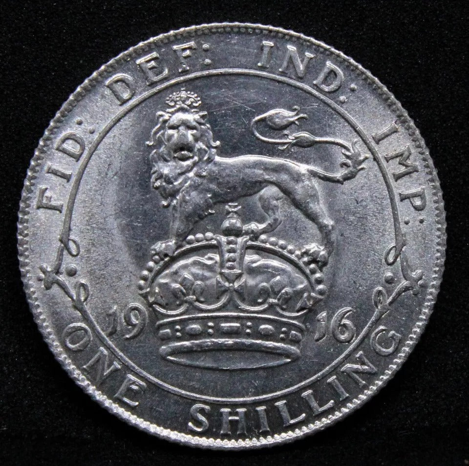 1 Shilling, 1916 George V, S.4013 UNC
