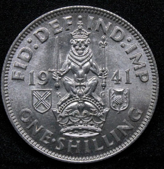 1 Shilling 1941 Scottish Crest. George VI. S.4083. UNC