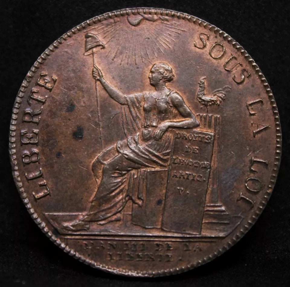 2 Sols Essai 1791, France > Republic. Paris mint, Maz-152. UNC