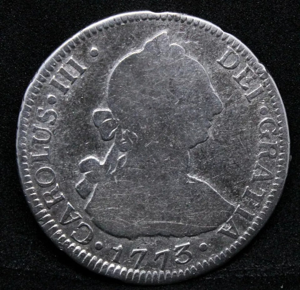1773 GP 2 Reales, Charles III KM-34.1 Guatemala