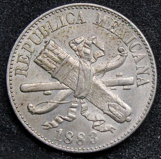 1 Centavos 1883. Mexico. KM-392. UNC