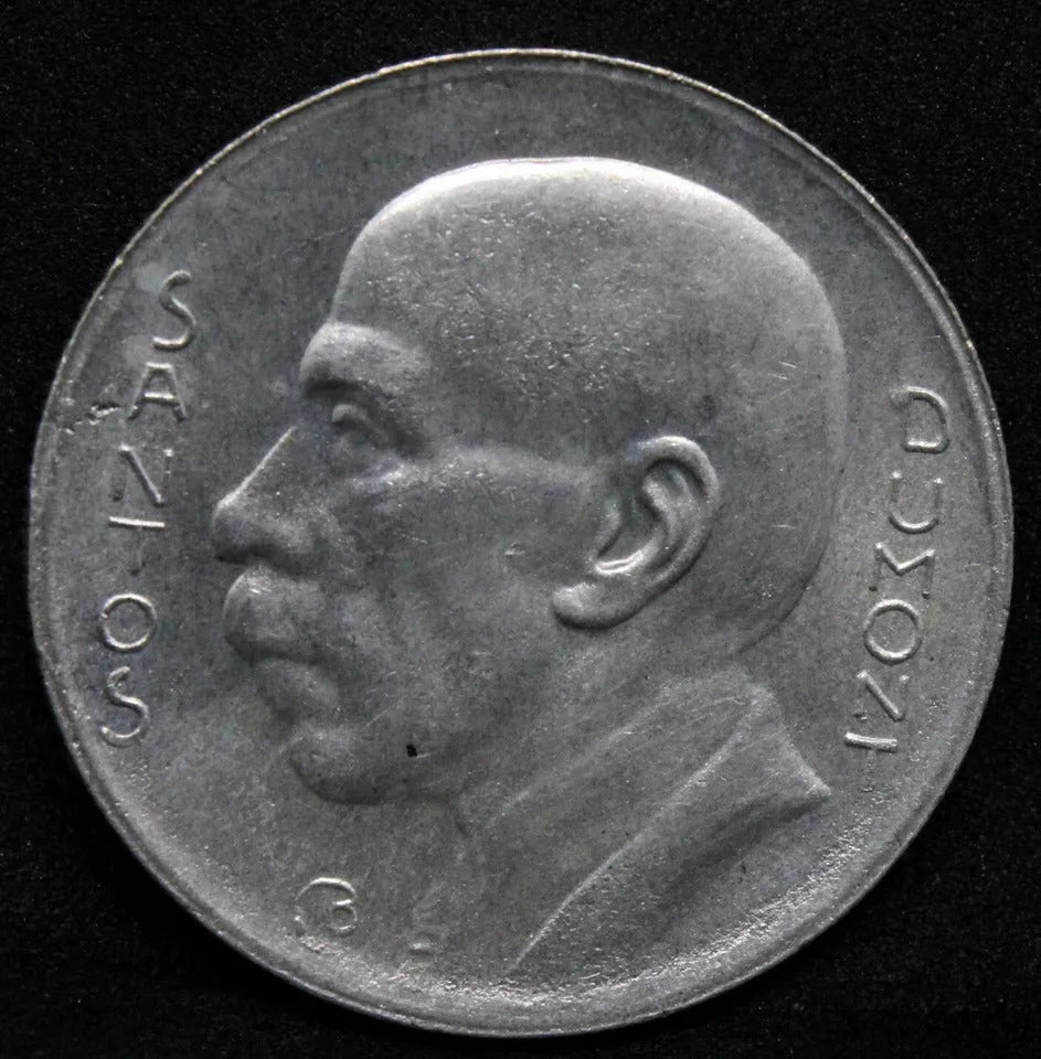5000 Reis 1936. Brazil silver coin 10g. KM-543 UNC