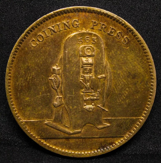 Taylor & Challen, Ltd. Minting Machinery Bronze Advertising Token 1903 UNC rare