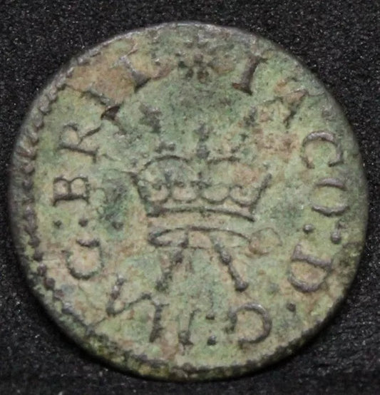 James richmond copper farthing, 1625-34. MM.rose