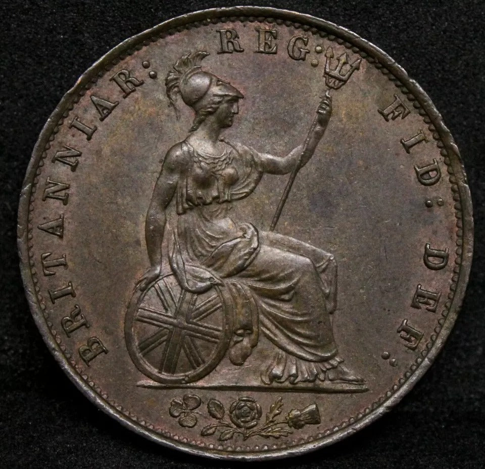 1853 1/2 Penny, Great Britain. Queen Victoria. S.3949 aUNC