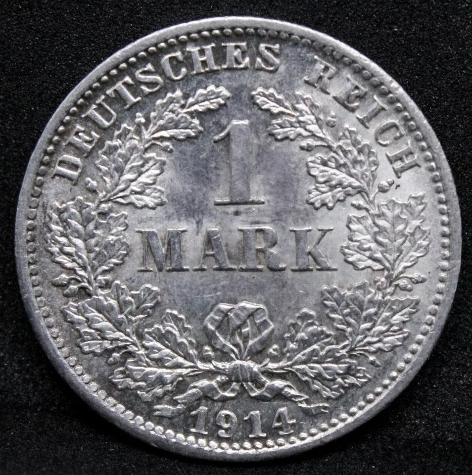 1 Mark 1914 -D German Empire. Wilhelm II. KM-14 UNC #2