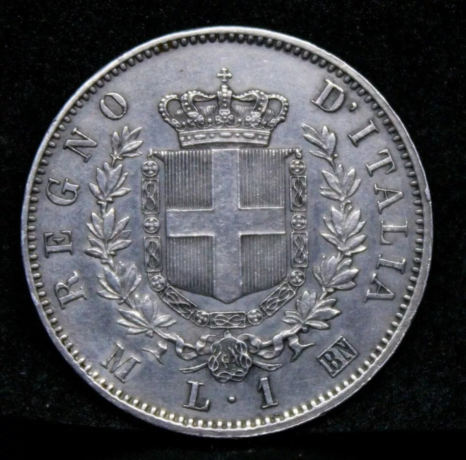 1867/3 M-BN Lira, Italy. Vittorio Emanuele II. UNC KM-5a.1