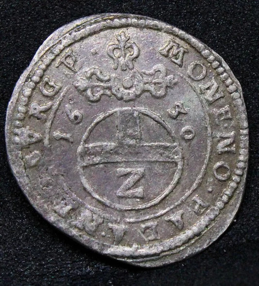 GERMANY PFALZ-NEUBURG STATE 1630 2 Kreutzer silver coin KM-40