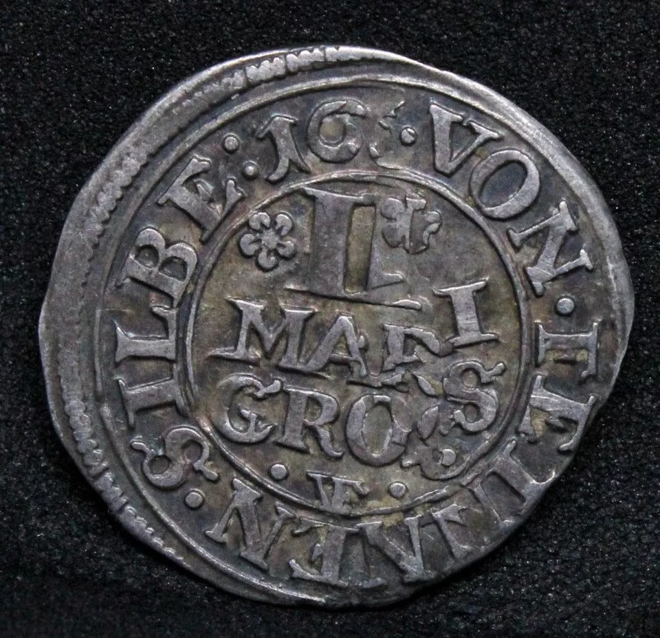 2 MARIENGROSCHEN 1654/5. Corvey- German States Period D struck error. KM-56.1 EF