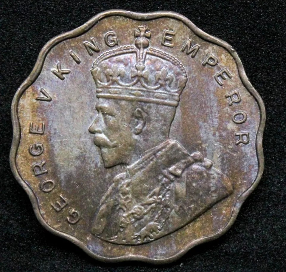 1934-C Anna British-India, BU Great Toning KM-513