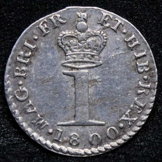 1 Penny 1800, Maundy Issue, King George III. S.3761 EF