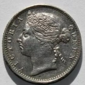 1888 straits settlements 10 Cents, Queen Victoria. GEF
